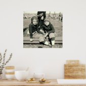 Poster Jeunes fans de football 1920 (Cuisine)