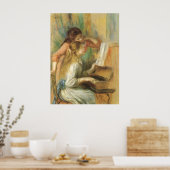Poster Jeunes filles au piano par Pierre Renoir (Cuisine)