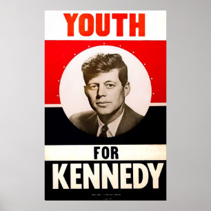 Poster Jeunesse pour le président John F. Kennedy