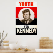 Poster Jeunesse pour le président John F. Kennedy (Cuisine)