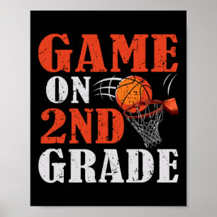 Poster Jeux Amusants Sur Basketball De 2E Année Retour À