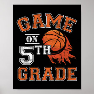 Poster Jeux Amusants Sur Le Basket De 5E Année Premier Jo