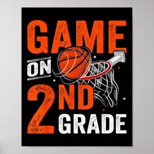 Poster Jeux Amusants Sur Le Basket De Deuxième Année Prem