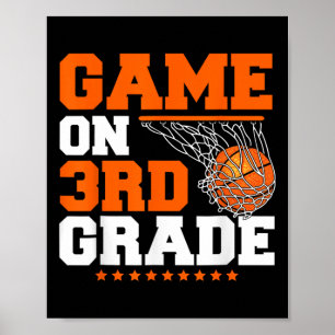 Poster Jeux Amusants Sur Le Basket De Troisième Année Pre