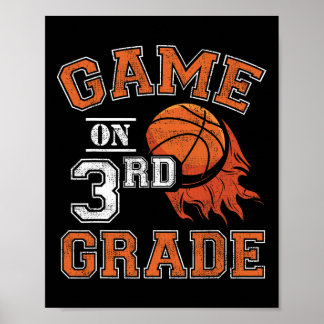 Poster Jeux Amusants Sur Le Basket De Troisième Année Pre