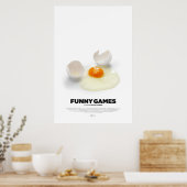 Poster Jeux amusants une feuille (Cuisine)