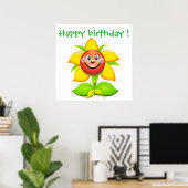 POSTER "JEUX ANNIVERSAIRE FACE FLOWER (Bureau à domicile)