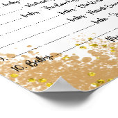 Poster Jeux baby showers (Coin)