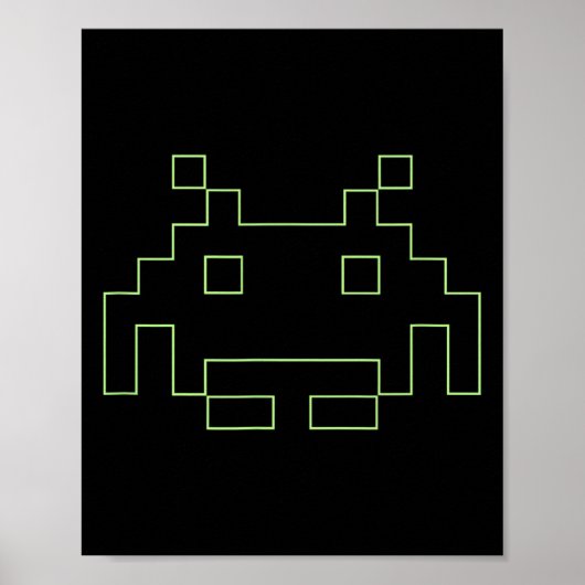 Poster Jeux d'arcade des années 80 Retro Space Alien Inva (Devant)