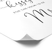 Poster Jeux de baby shower : combien de bisous sur ce bou (Coin)