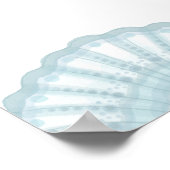 Poster Jeux de baby shower Coquille Bleue combien de bais (Coin)