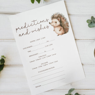 Poster Jeux de Baby Shower pour Souhaits de Prédiction de