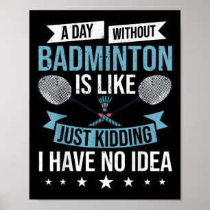 Poster Jeux de Badminton Concours d'entraînement sportif