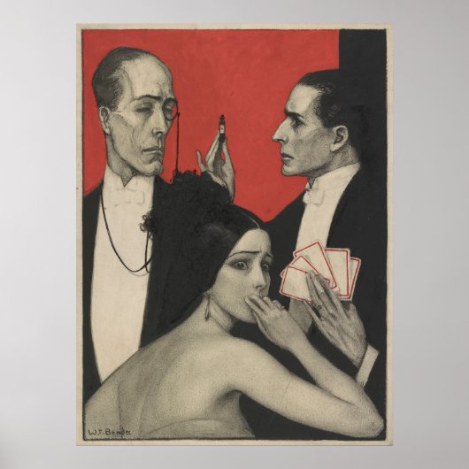 Poster Jeux de cartes (Devant)