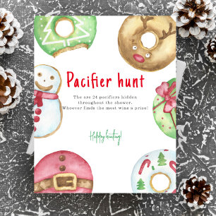 Poster Jeux de chasse à la tétine pour Baby Shower de Noë