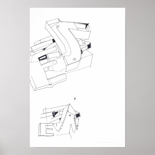 Poster Jeux de Construction Jeux de Bâtiment Dessin 2 P (Devant)