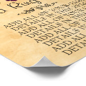 Poster Jeux de mariage de douche de mariage de raisins de (Coin)