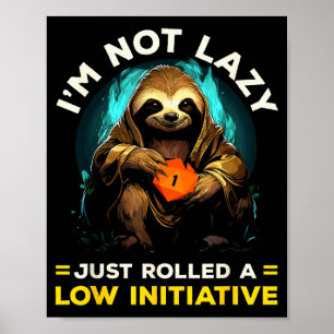 Poster Jeux de rôle Rpg Jouer D20 Jeux de société Drôles