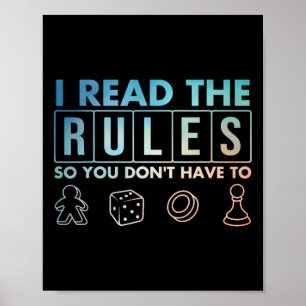 Poster Jeux de société drôles d'art pour hommes femmes am