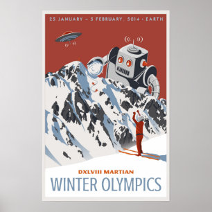Poster Jeux olympiques d'hiver de Mars