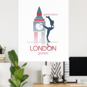 Poster Jeux Olympiques : Gymnastique (Bureau à domicile)