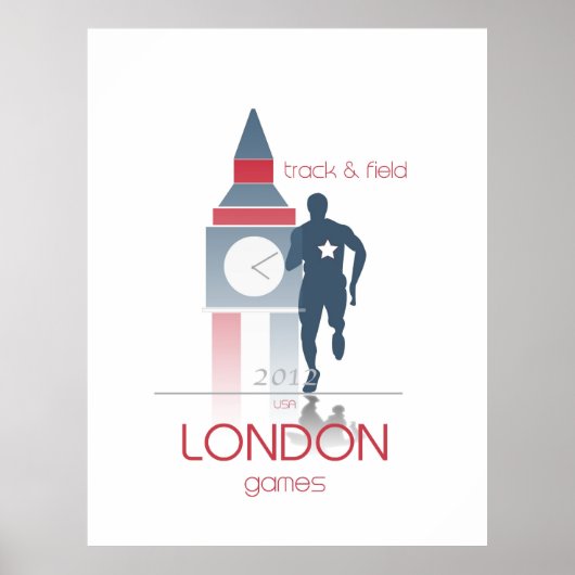 Poster Jeux olympiques : piste et terrain (Devant)