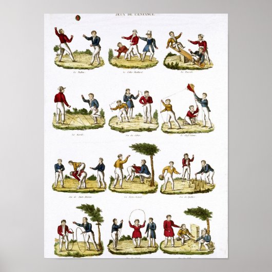 Poster Jeux pour enfants, 1810 (Devant)