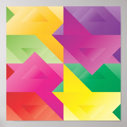 Poster Jeux triangulaires (Devant)