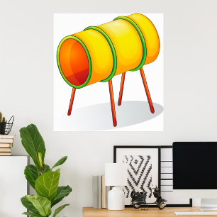 Poster Jeux Tunnel Tube Activités pour enfants