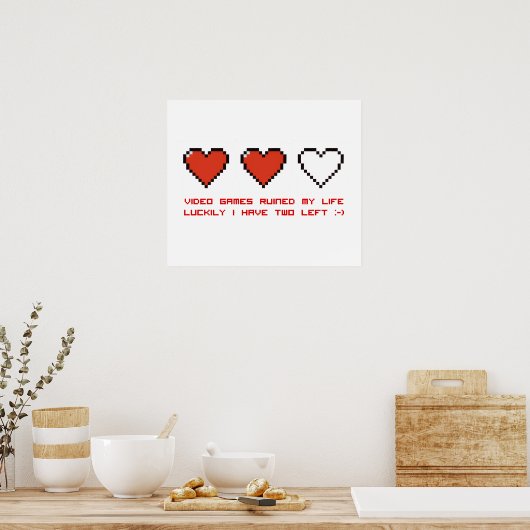 Poster Jeux vidéo (Cuisine)