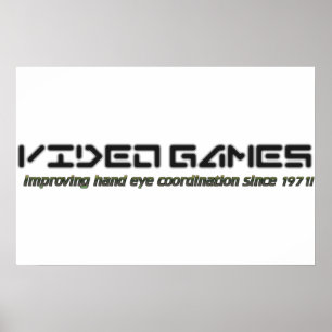 Poster Jeux vidéo : Améliorer la coordination des yeux de