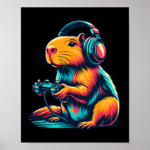 Poster Jeux vidéo drôles de Capyra Capyra 2