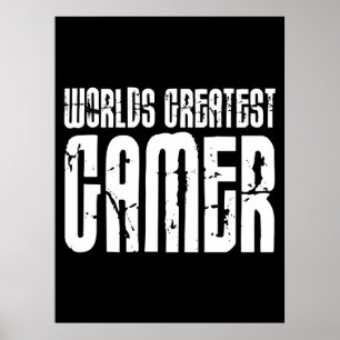 Poster Jeux Vidéo Jeu & Gamers Monde Meilleur Gamer