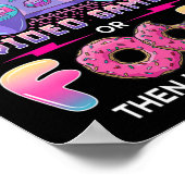 Poster Jeux Vidéo ou nourriture Je ne me soucie pas de l' (Coin)