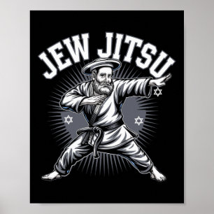 Poster Jew Jitsu Karate Hanoukka Jiu Jitsu Martial Arts D