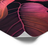 Poster Jewel Tone Feuilles II (Coin)