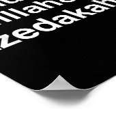 Poster Jewish New Year Yom Kippur Teshuvah Tefillah Tzeda (Coin)