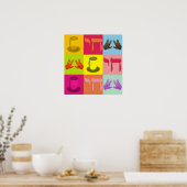 Poster Jewish Pop Art (Cuisine)