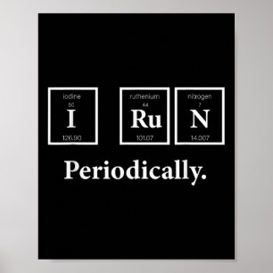Poster J'Exécute Périodiquement Science Nerd Enseignant R