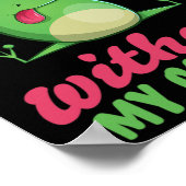 Poster J'Existe Sans Mon Consentement Fun Frog Depression (Coin)