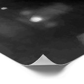 Poster JFK annonce une mission d'atterrissage sur lune (Coin)