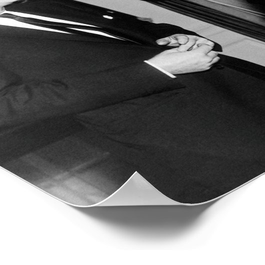 Poster JFK et RFK avec J.Edgar Hoover (Coin)