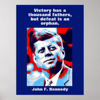 Poster JFK John F. Kennedy Citation Inspiration Motivatio