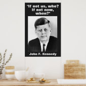 Poster JFK John F. Kennedy Citation Inspiration Motivatio (Cuisine)
