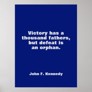 Poster JFK John F. Kennedy Citation Inspiration Motivatio