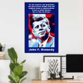 Poster JFK John F. Kennedy Citation Inspiration Motivatio (Bureau à domicile)