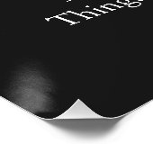 Poster JFK John F. Kennedy Citation Les choses n'arrivent (Coin)