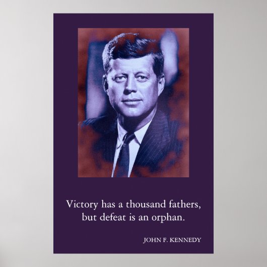 Poster JFK John F. Kennedy Cite Victory (Devant)