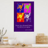 Poster JFK John F. Kennedy Cite Victory (Cuisine)