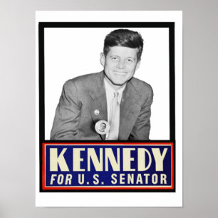 Poster JFK pour le sénateur américain